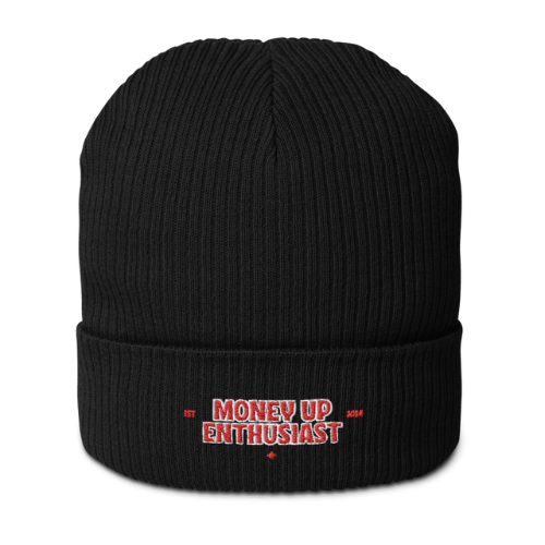 BLACK MUE RIBBED BEANIE