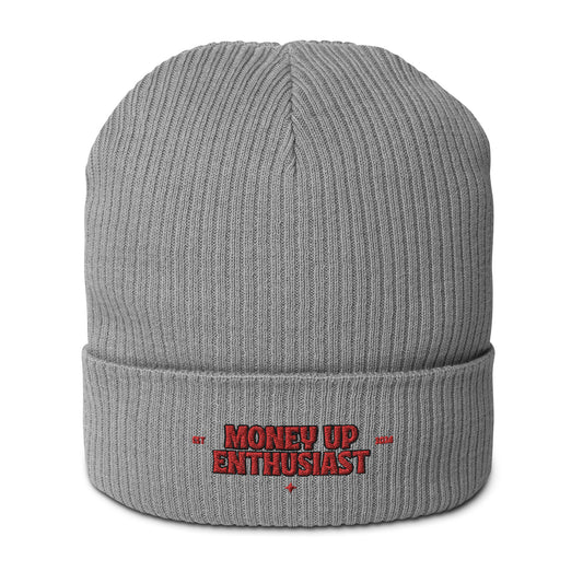 GRAY MUE RIBBED BEANIE