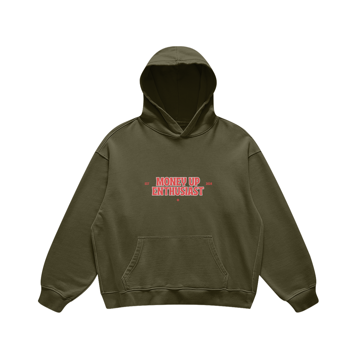 MUE HOODIE - OLIVE GREEN