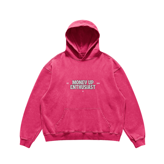 MUE FADED HOODIE - PINK